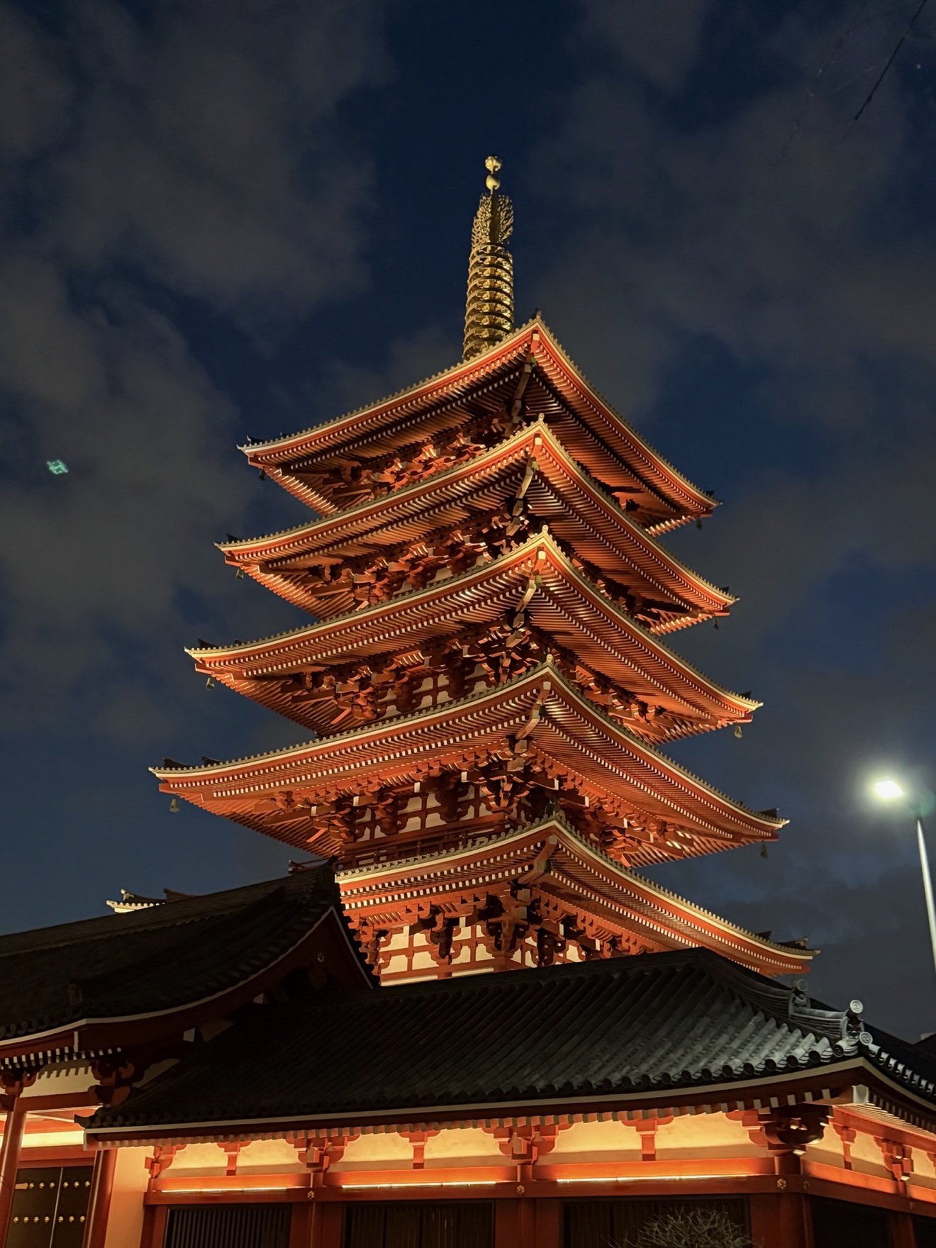 Cinderella Castle lit up at night at Tokyo Disneyland, Japan